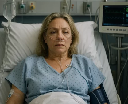 Kate Gosselin in Hospital Bed