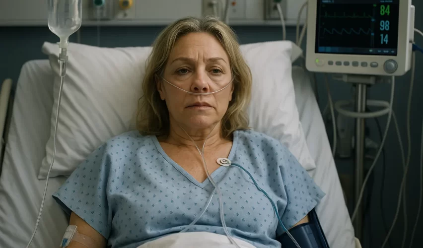 Kate Gosselin in Hospital Bed