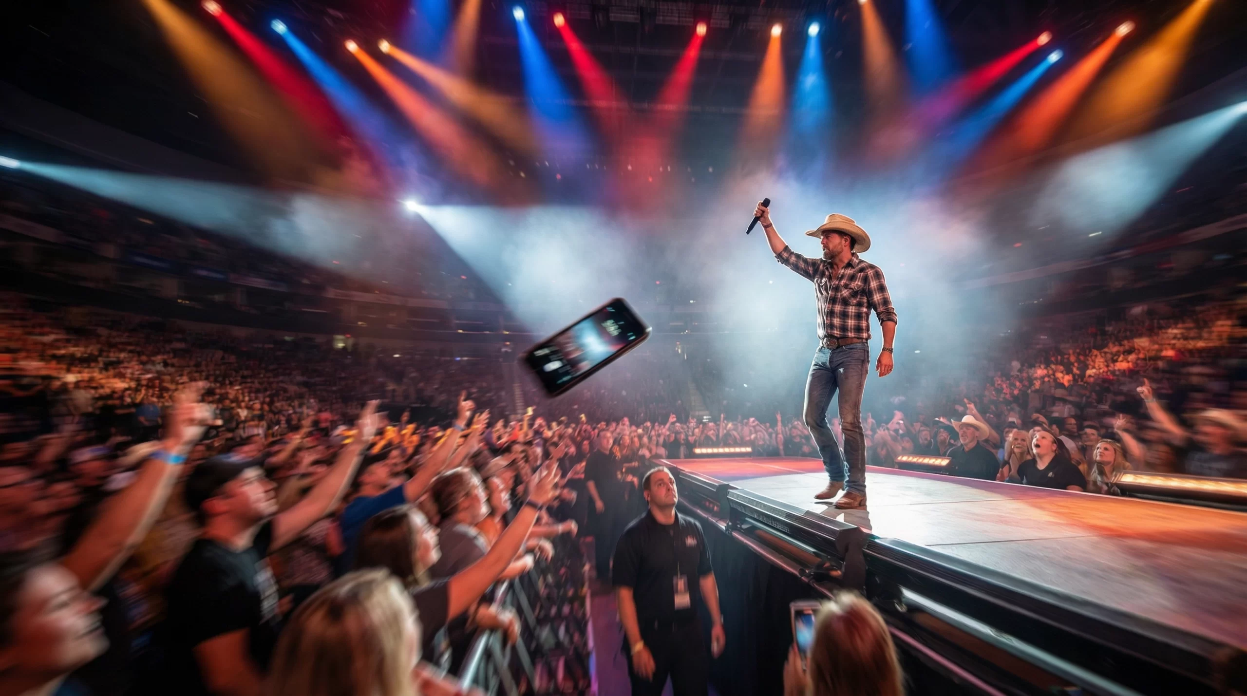Riley Green On-Stage Injury After Being Hit by a Phone
