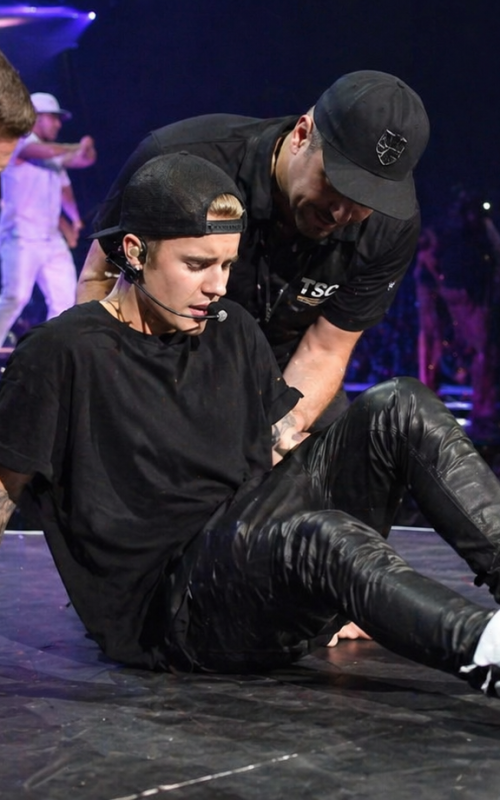 Stage emergency during concert performance