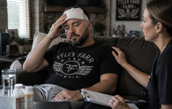 Country singer Tyler Farr recovering after farm vehicle accident with concussion symptoms and medical support