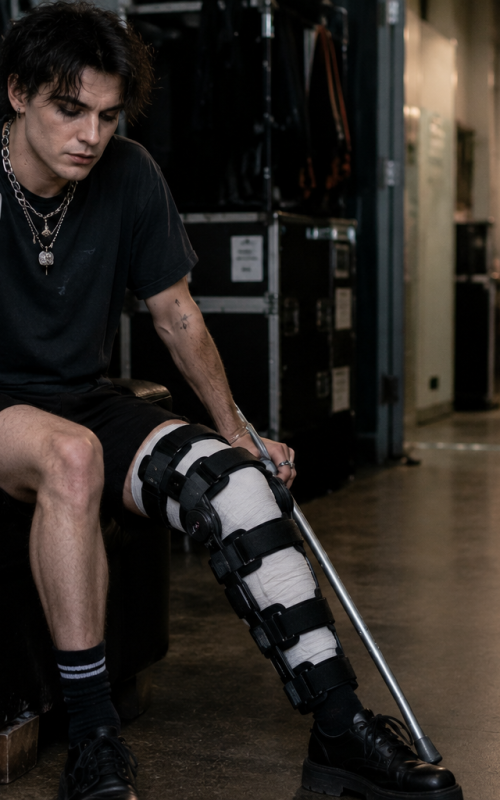 Rock singer recovering from leg injury after motorcycle accident
