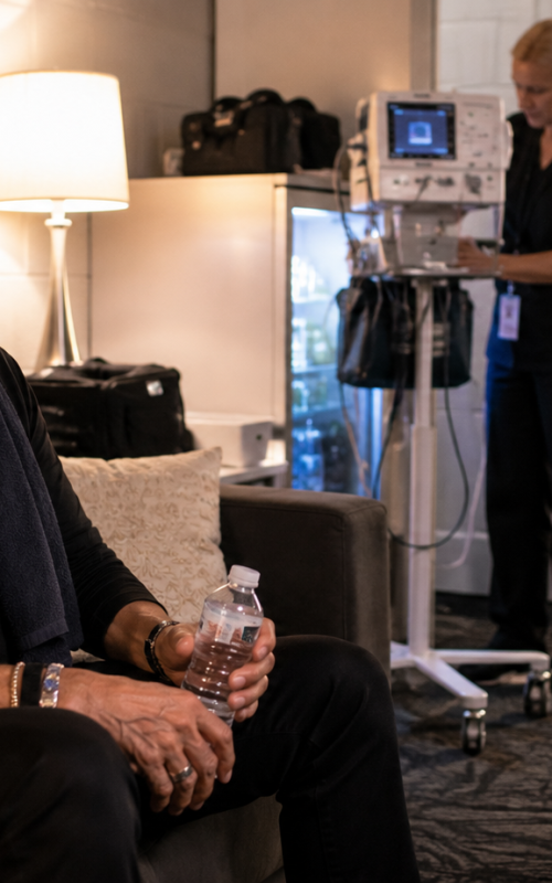 Lionel Richie recovering backstage after concert health scare
