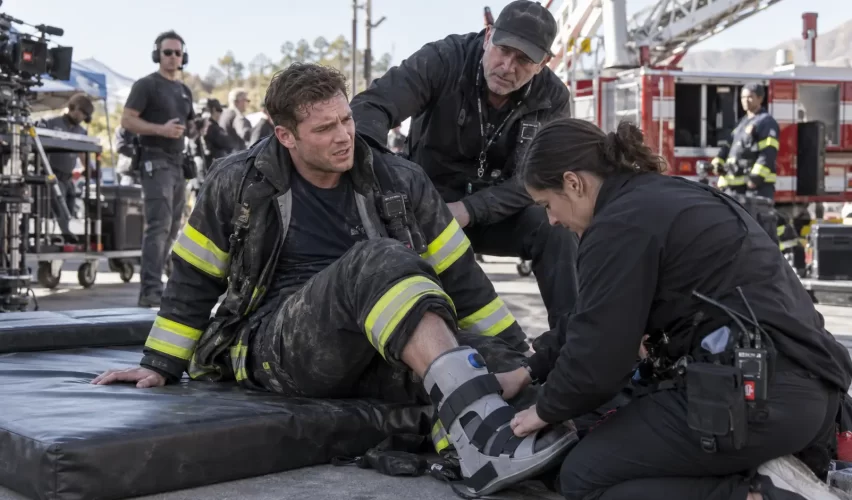 Behind-the-Scenes Firefighter Rescue Set