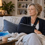 Older television host recovering after a shoulder dislocation